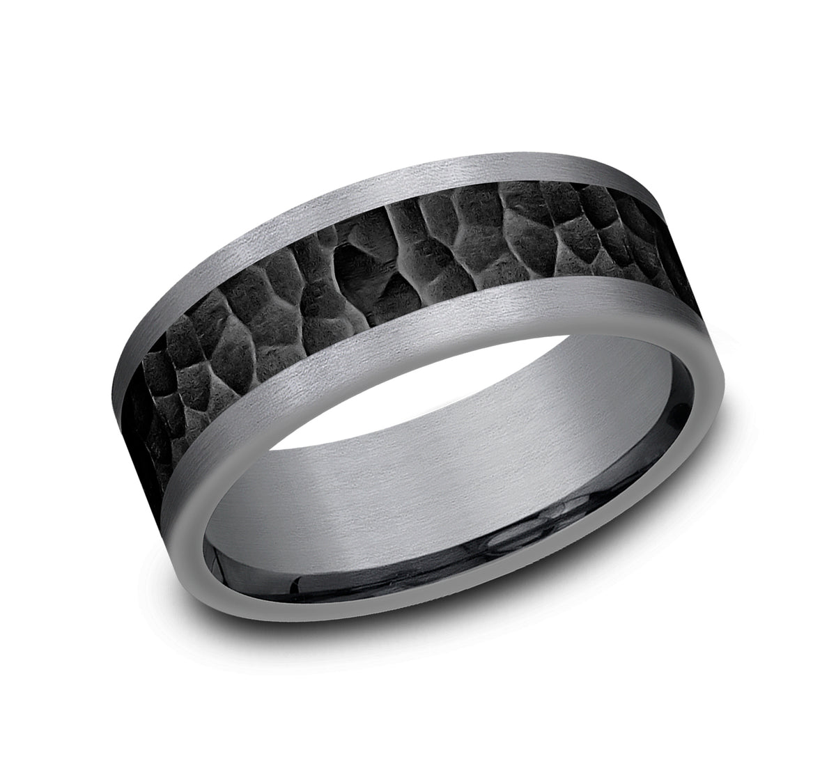 THE TURNER 8mm Tantalum Grey/Black Titanium Benchmark men's wedding band