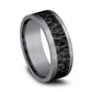 THE TURNER 8mm Tantalum Grey/Black Titanium Benchmark men's wedding band