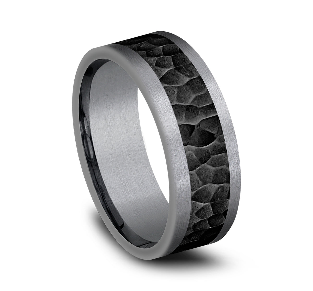 THE TURNER 8mm Tantalum Grey/Black Titanium Benchmark men's wedding band
