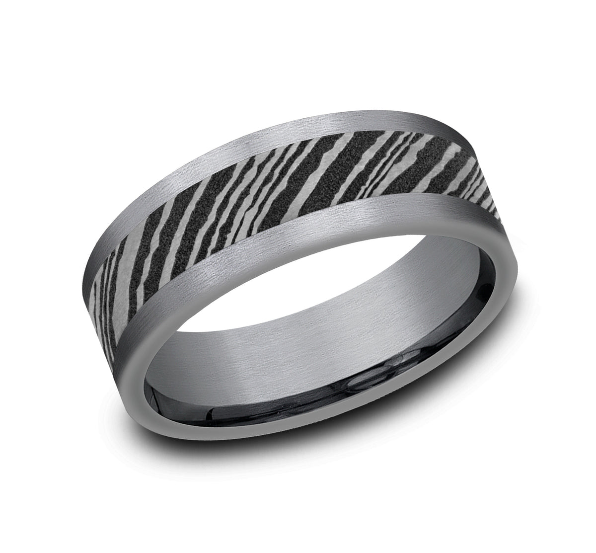 THE BUCK 8mm Tantalum Grey Benchmark men's wedding band