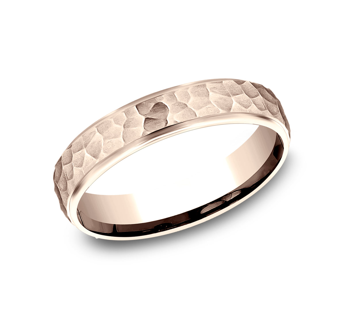 THE SWANSON 4mm 14K Rose Benchmark men's wedding band