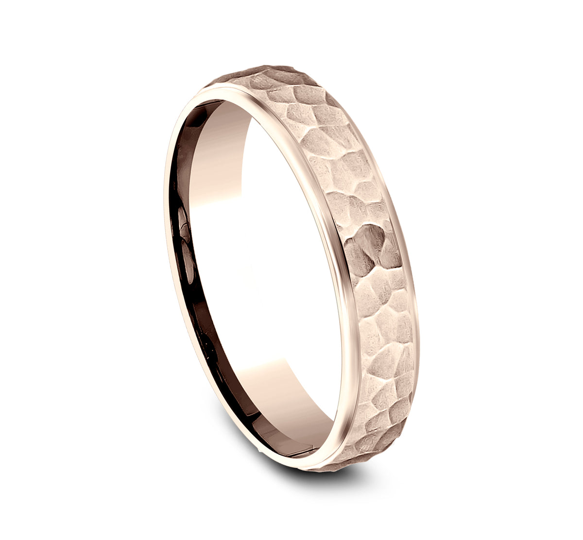 THE SWANSON 4mm 14K Rose Benchmark men's wedding band