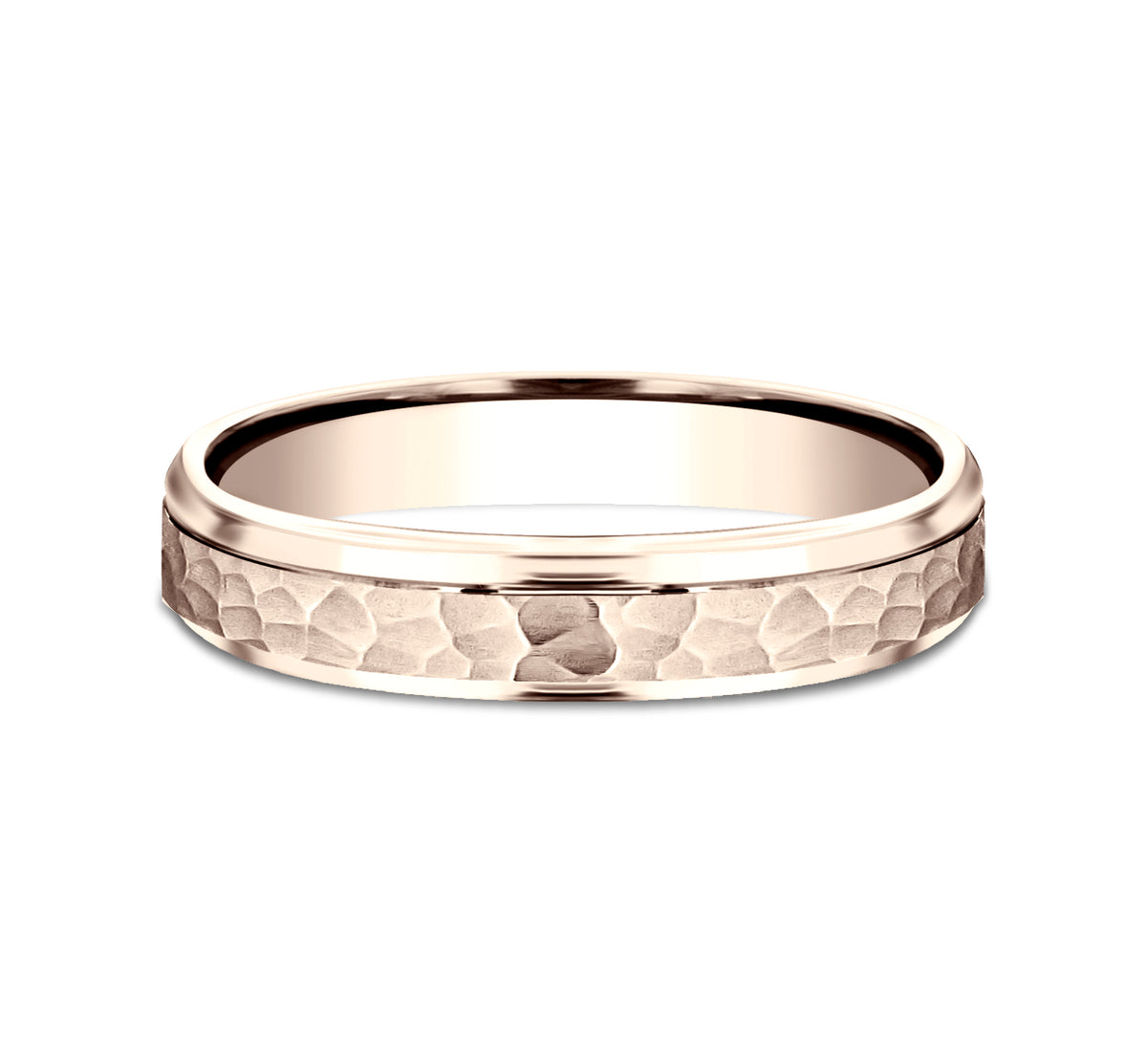 THE SWANSON 4mm 14K Rose Benchmark men's wedding band