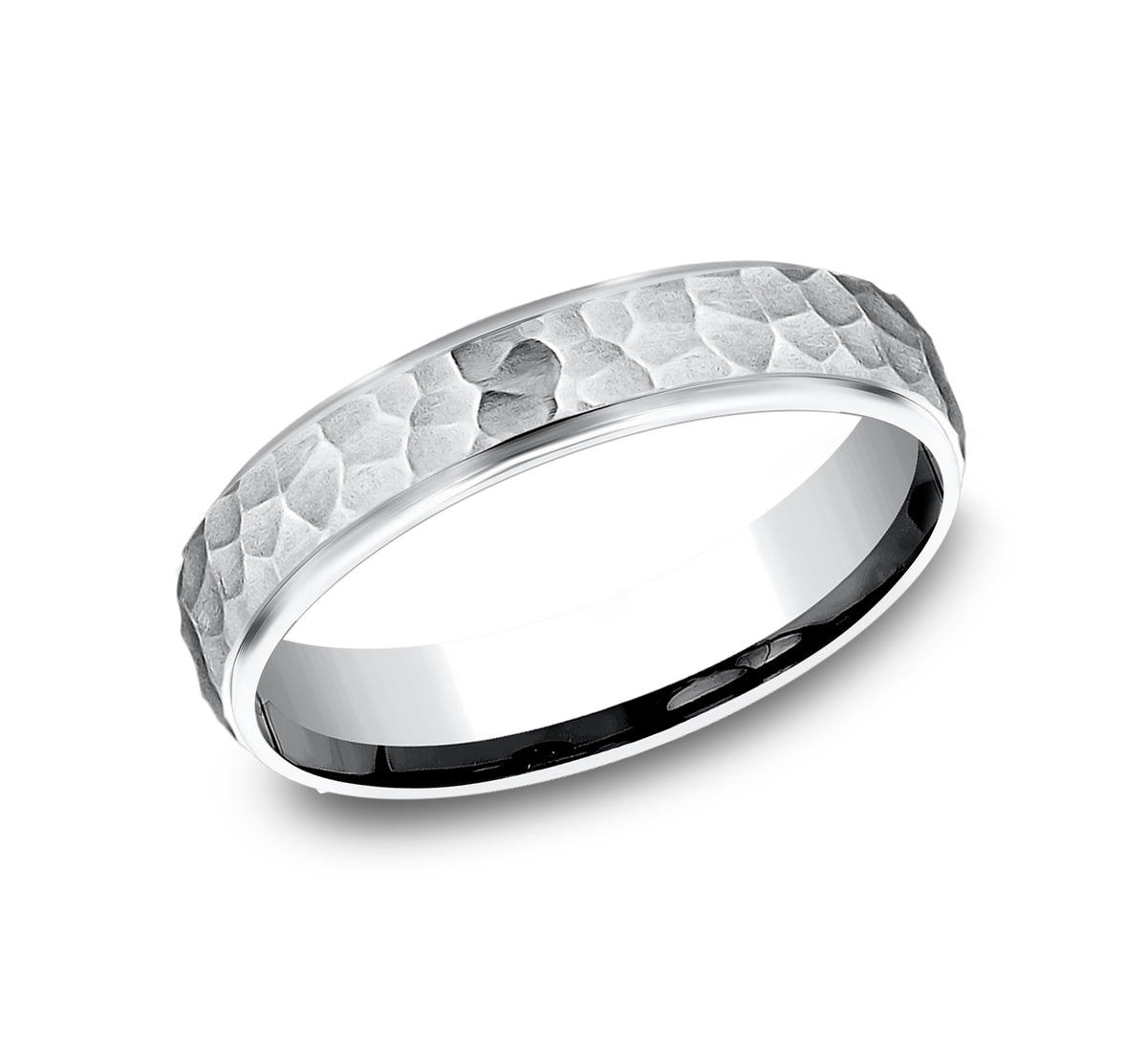 THE SWANSON 4mm 14K White Benchmark men's wedding band