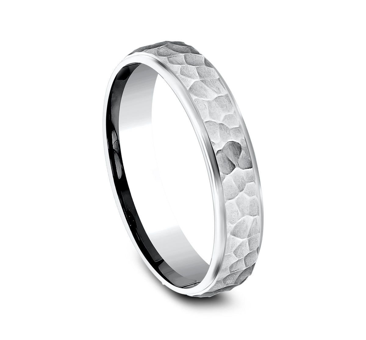 THE SWANSON 4mm 14K White Benchmark men's wedding band