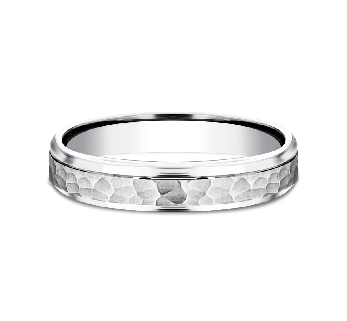THE SWANSON 4mm 14K White Benchmark men's wedding band