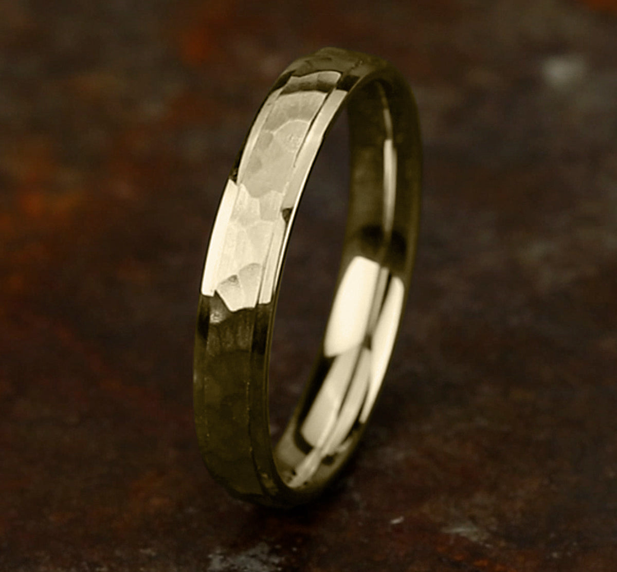 THE SWANSON 4mm 14K Yellow Benchmark men's wedding band