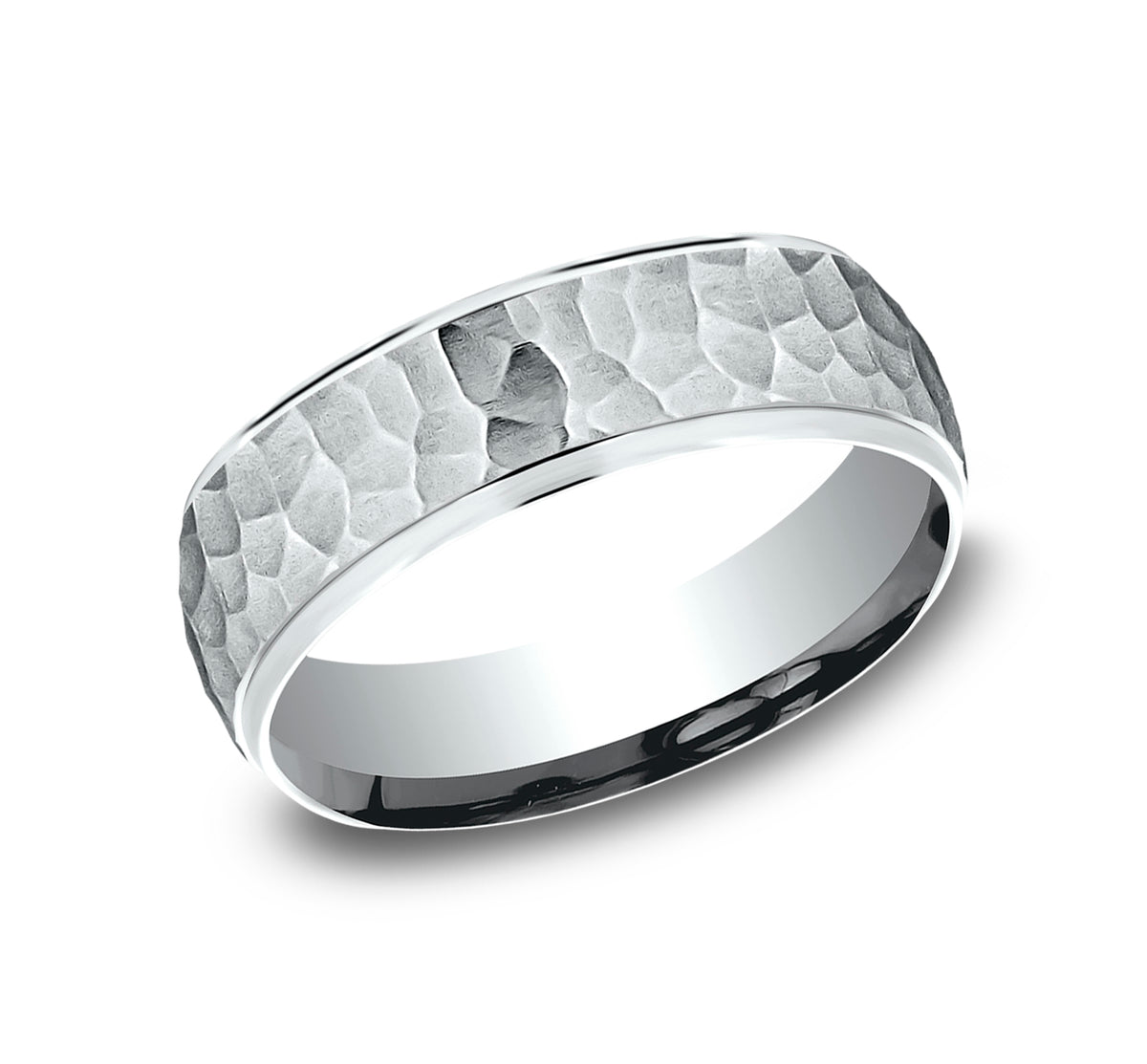 THE SWANSON 4mm 14K White Benchmark men's wedding band