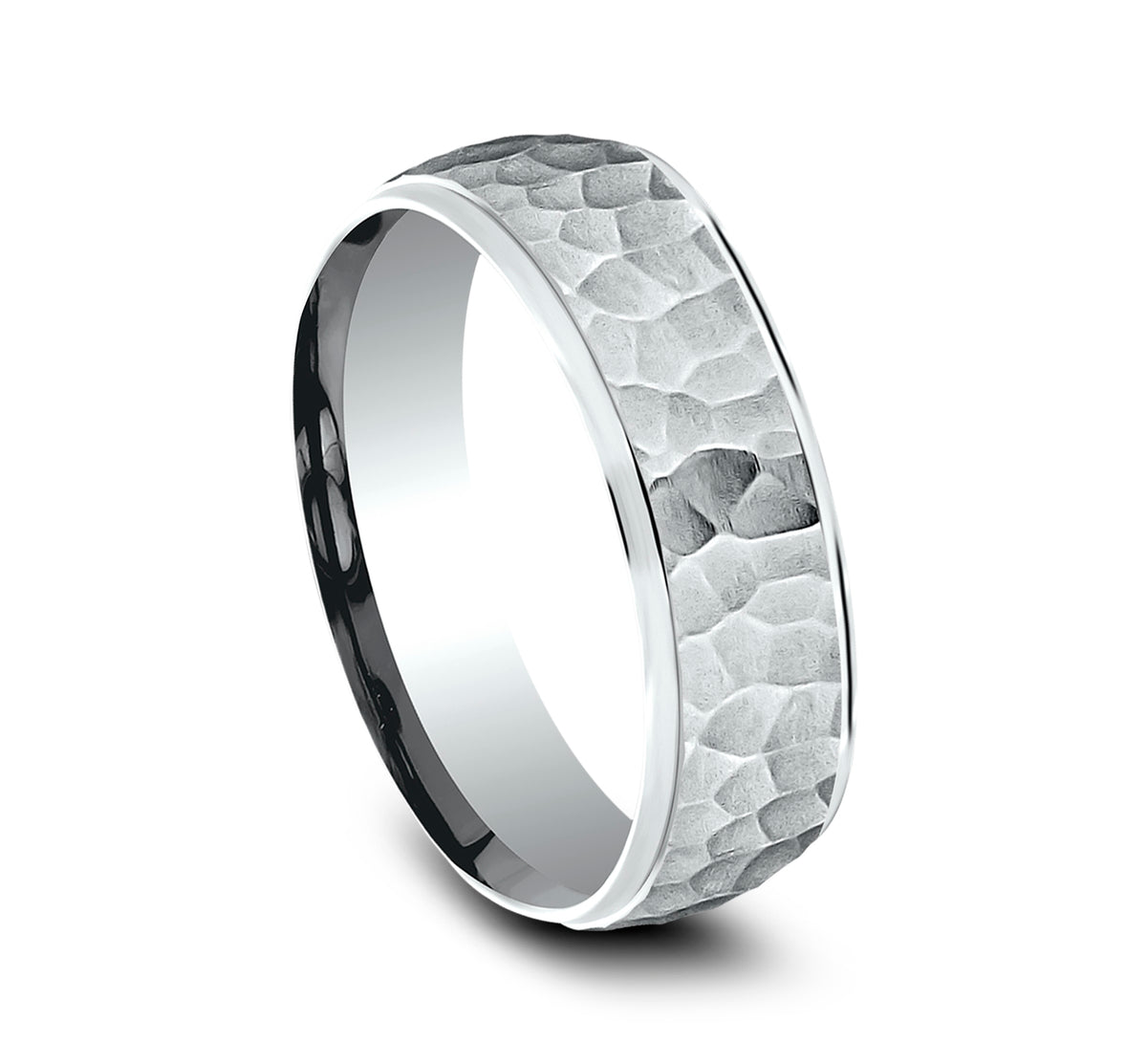 THE SWANSON 4mm 14K White Benchmark men's wedding band