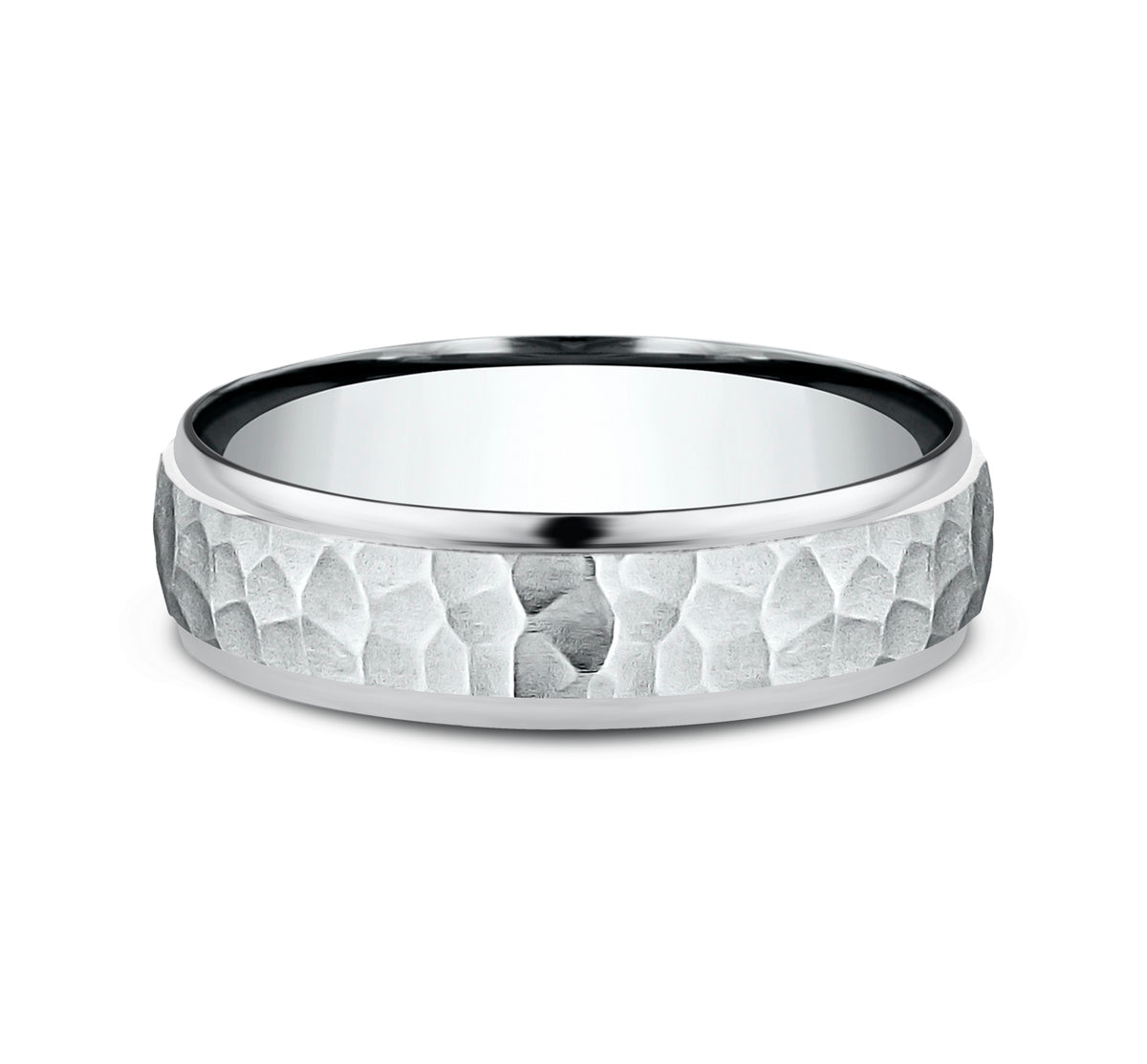 THE SWANSON 4mm 14K White Benchmark men's wedding band