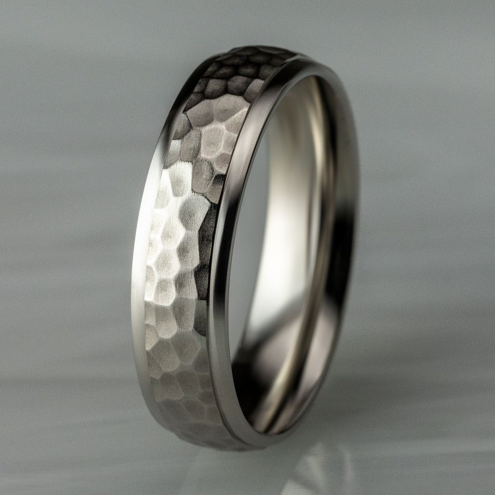 THE SWANSON 4mm 14K White Benchmark men's wedding band