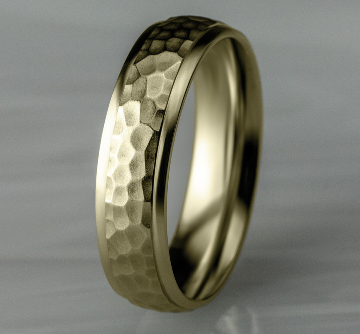 THE SWANSON 4mm 14K Yellow Benchmark men's wedding band