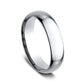 Regular Dome Comfort Fit 6mm Cobalt White Benchmark men's wedding band