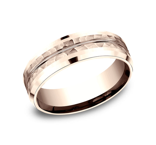 THE RIDLEY 7mm 14K Rose Benchmark men's wedding band
