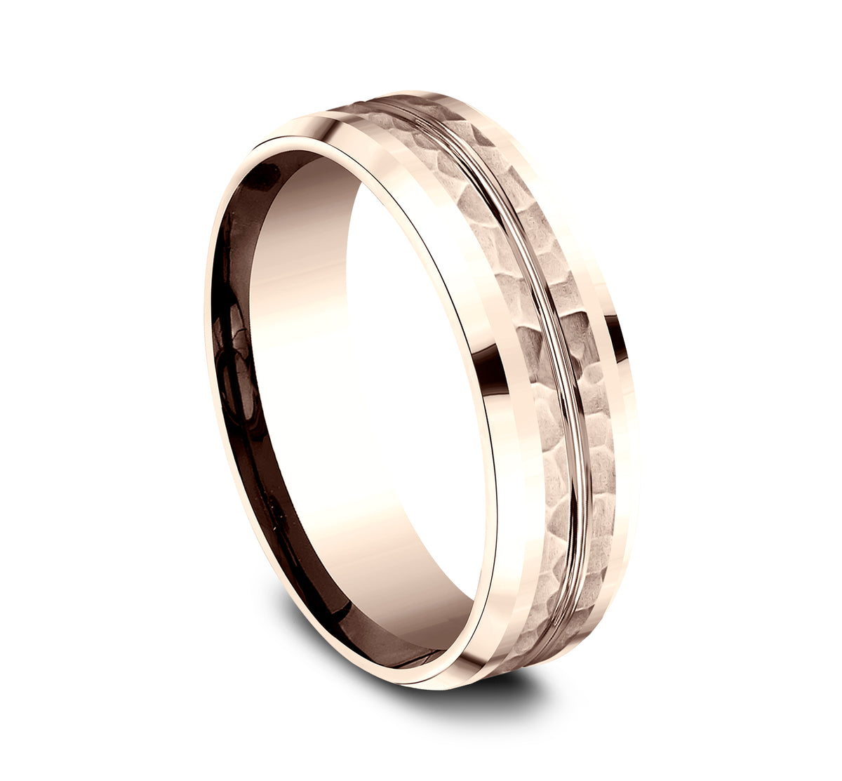 THE RIDLEY 7mm 14K Rose Benchmark men's wedding band