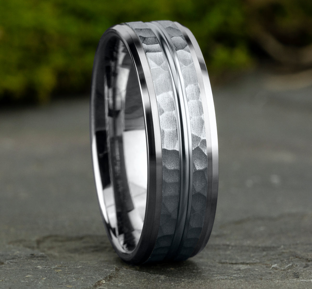 THE RIDLEY 7mm 14K White Benchmark men's wedding band