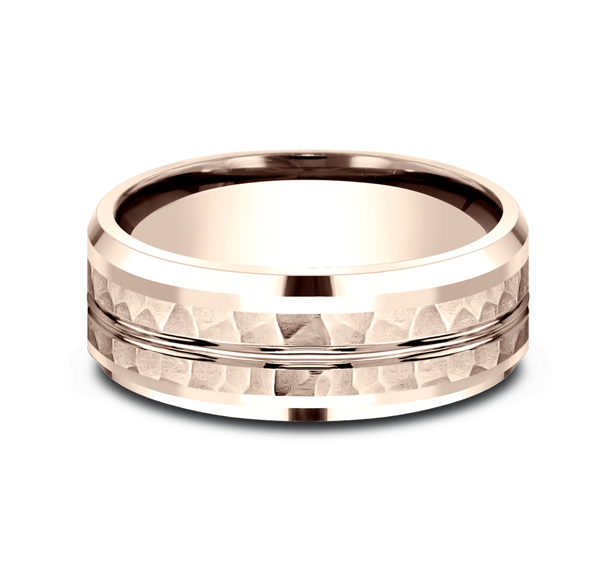 THE RIDLEY 7mm 14K Rose Benchmark men's wedding band