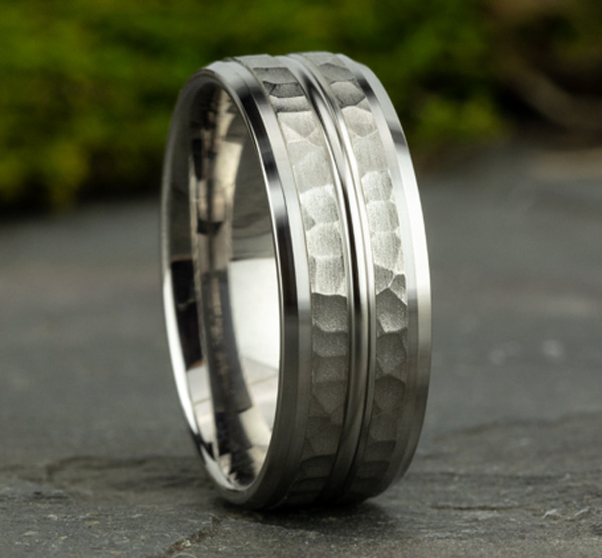 THE RIDLEY 7mm 14K White Benchmark men's wedding band