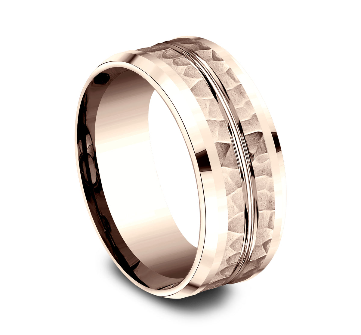 THE RIDLEY 7mm 14K Rose Benchmark men's wedding band