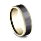 THE ROGUE 9mm 14K Yellow/Black Titanium Benchmark men's wedding band