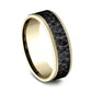 THE GRIFFIN 7mm 14K Yellow/Black Titanium Benchmark men's wedding band
