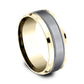 THE PROFESSOR 8mm 14K Yellow/Tantalum Grey Benchmark men's wedding band