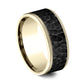 THE GRIFFIN 7mm 14K Yellow/Black Titanium Benchmark men's wedding band