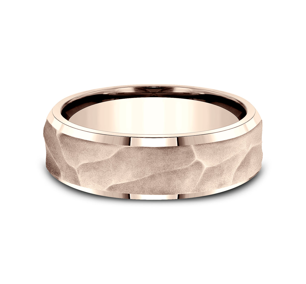 THE PHARAOH 7mm 14K Rose Benchmark men's wedding band