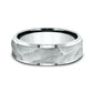THE PHARAOH 7mm 14K White Benchmark men's wedding band