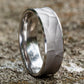 THE PHARAOH 7mm 14K White Benchmark men's wedding band