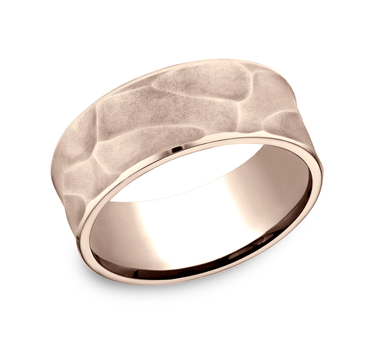 THE PHARAOH 7mm 14K Rose Benchmark men's wedding band