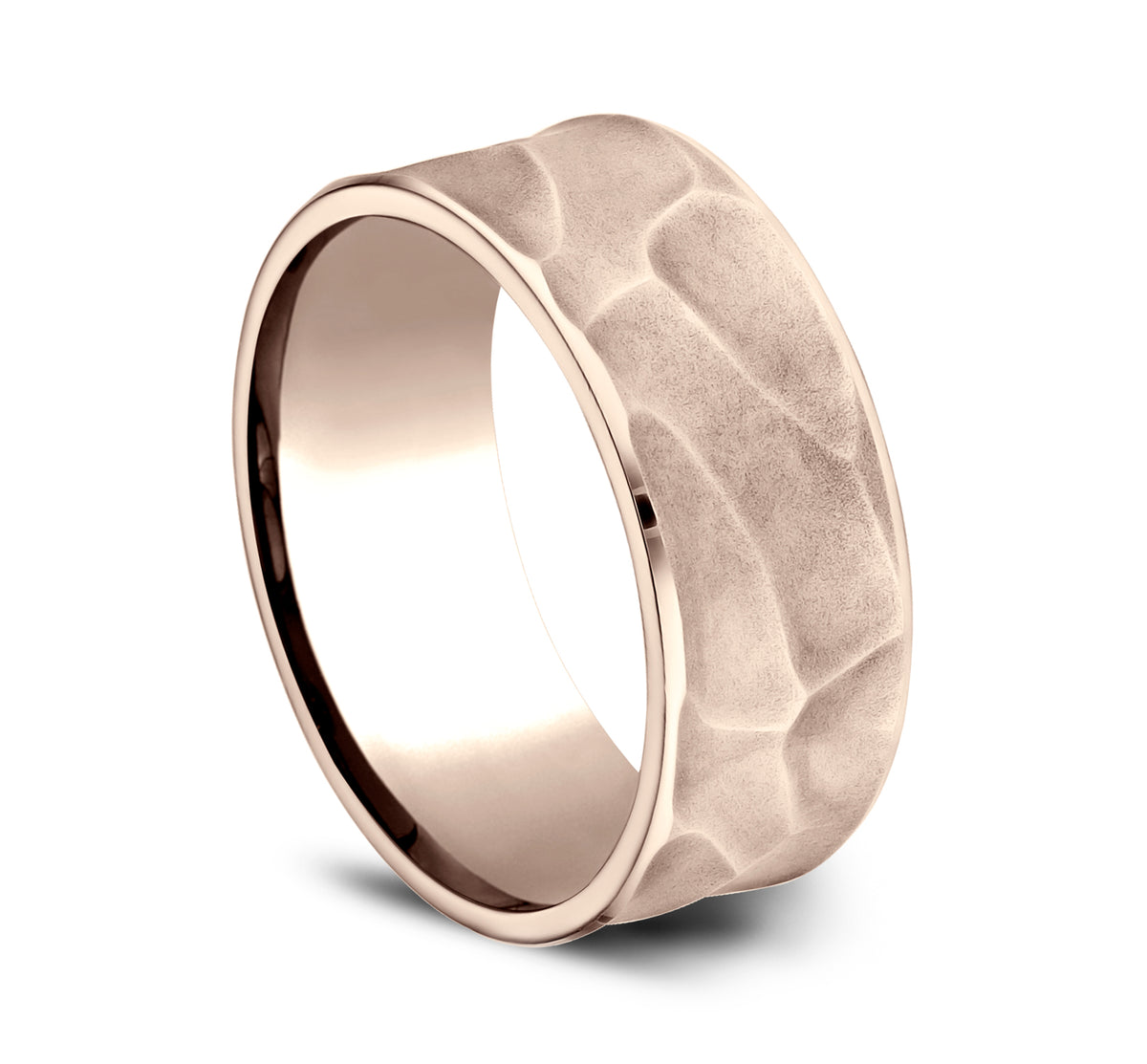 THE PHARAOH 7mm 14K Rose Benchmark men's wedding band