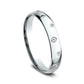 THE NOVA 3mm 14K White Benchmark men's wedding band