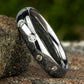 THE NOVA 3mm 14K White Benchmark men's wedding band