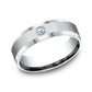THE ALEXANDER 6mm 14K White Benchmark men's wedding band