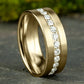 THE BOSS 8mm 14K Yellow Benchmark men's wedding band