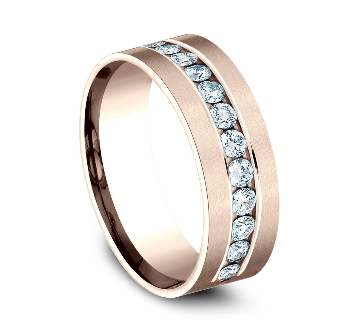 THE ARISTOCRAT 8mm 14K Rose Benchmark men's wedding band