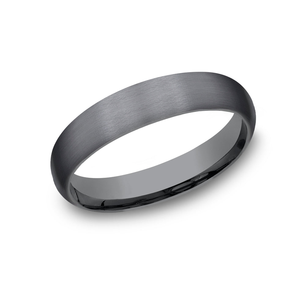 THE WATCHMAN 4mm Tantalum Dark Benchmark men's wedding band