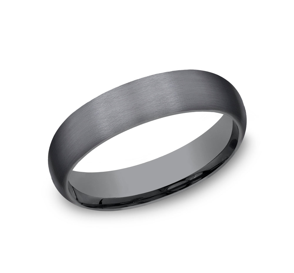 THE WATCHMAN 4mm Tantalum Dark Benchmark men's wedding band