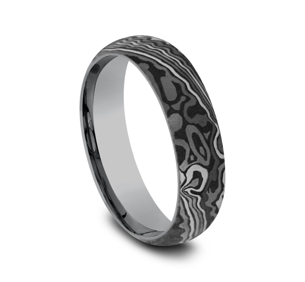 THE ACID ETCH 6mm Tantalum Grey Benchmark men's wedding band