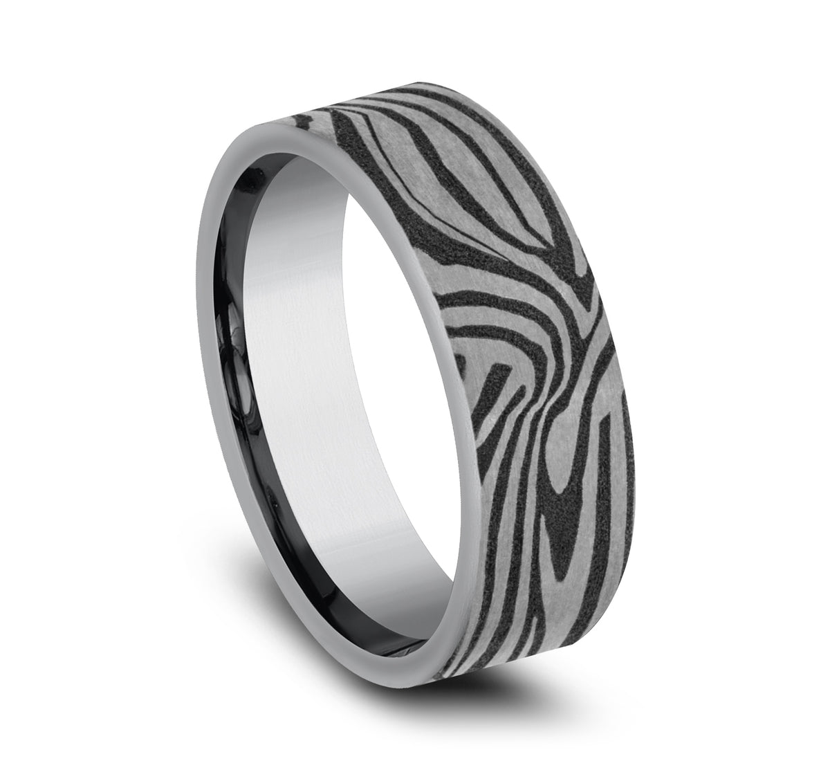 THE LAVA LAMP 7mm Tantalum Grey Benchmark men's wedding band