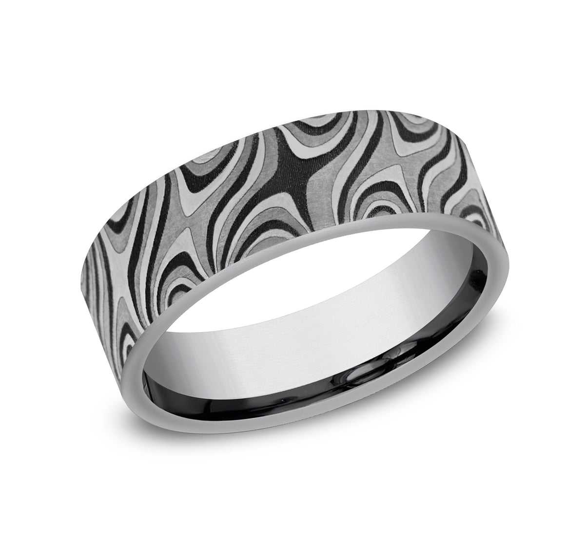 THE SATURN 7mm Tantalum Grey Benchmark men's wedding band