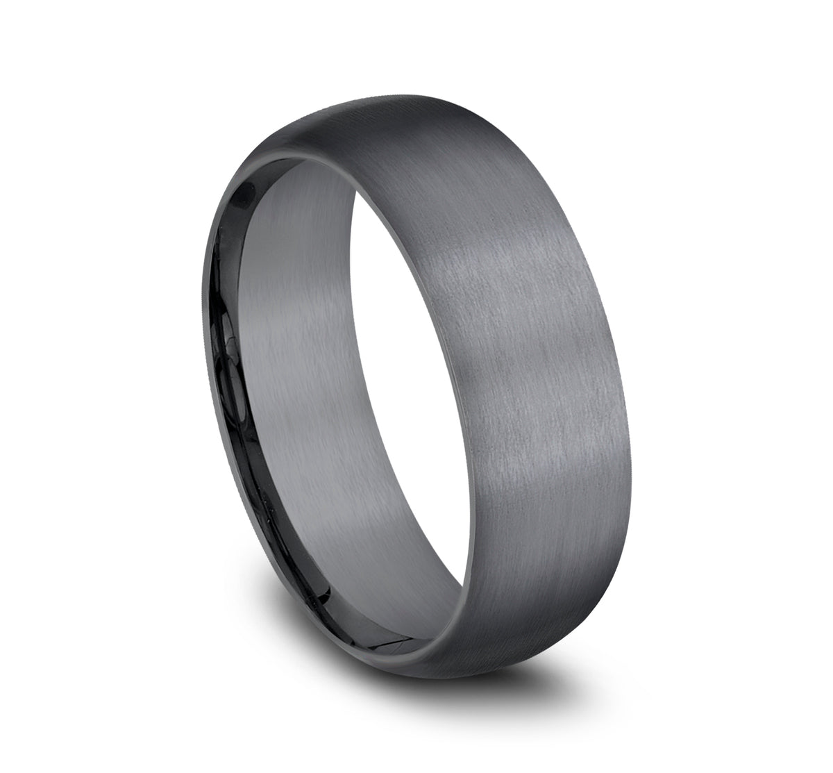 THE WATCHMAN 8mm Tantalum Dark Benchmark men's wedding band