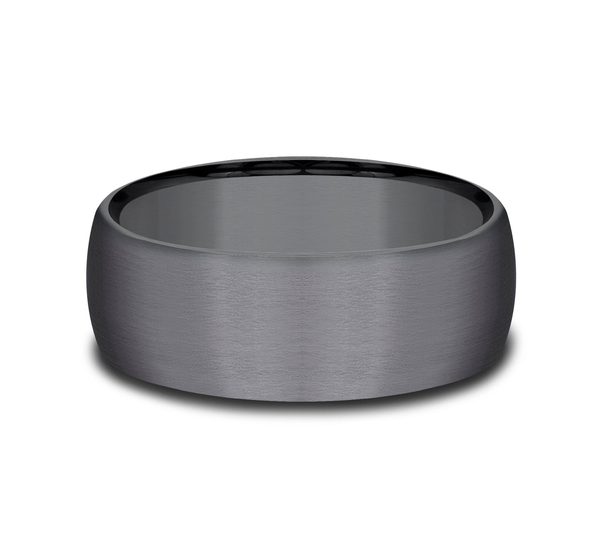 THE WATCHMAN 8mm Tantalum Dark Benchmark men's wedding band