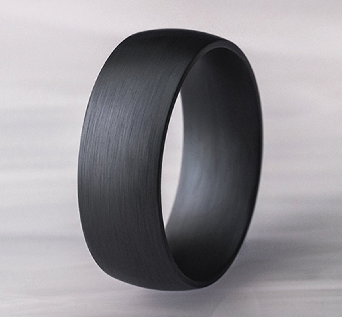 THE WATCHMAN 8mm Tantalum Dark Benchmark men's wedding band
