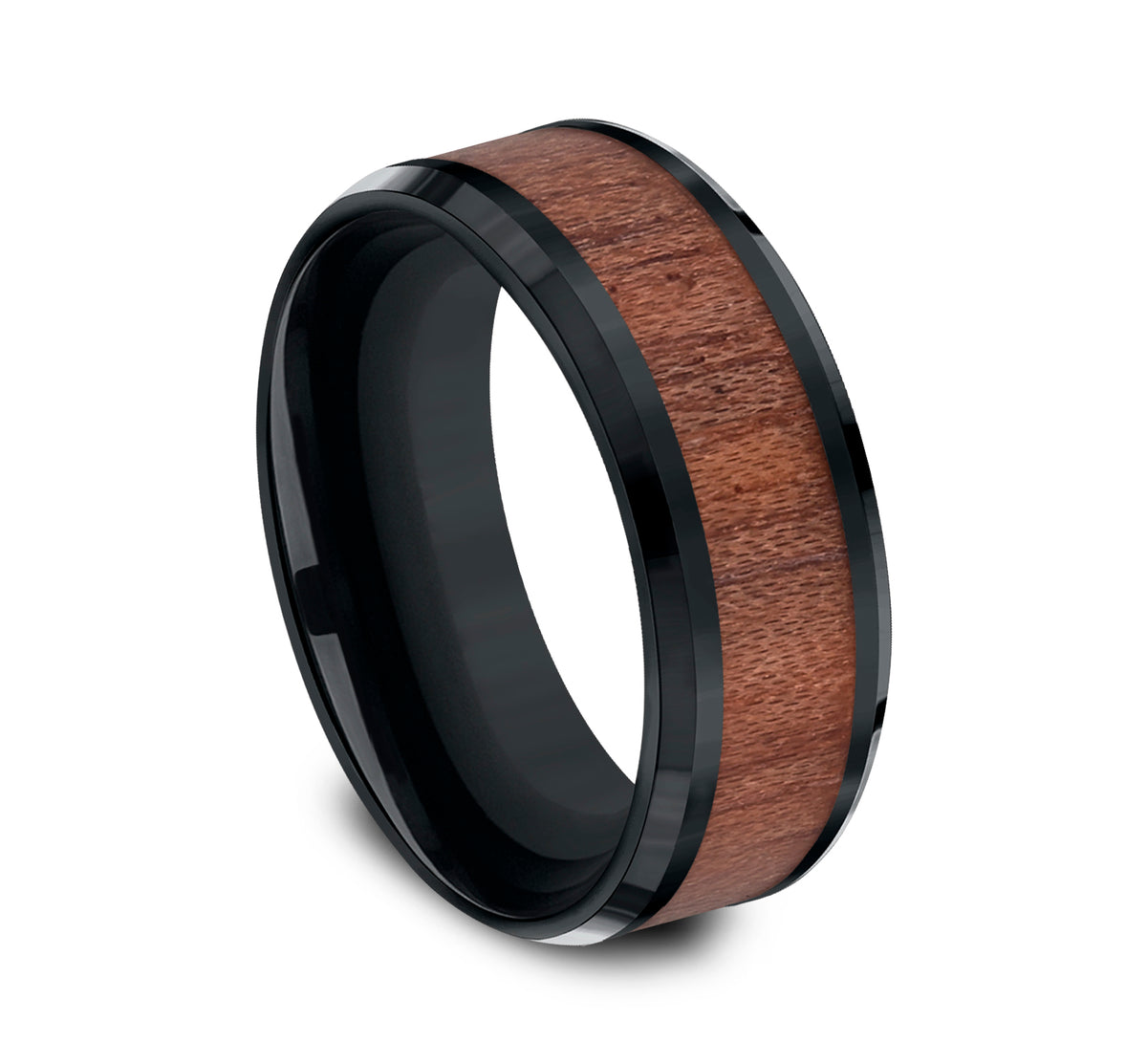 THE MAKER 8mm Cobalt Black Benchmark men's wedding band