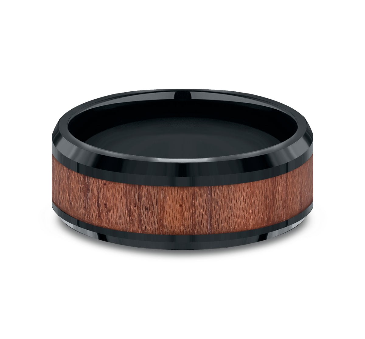 THE MAKER 8mm Cobalt Black Benchmark men's wedding band