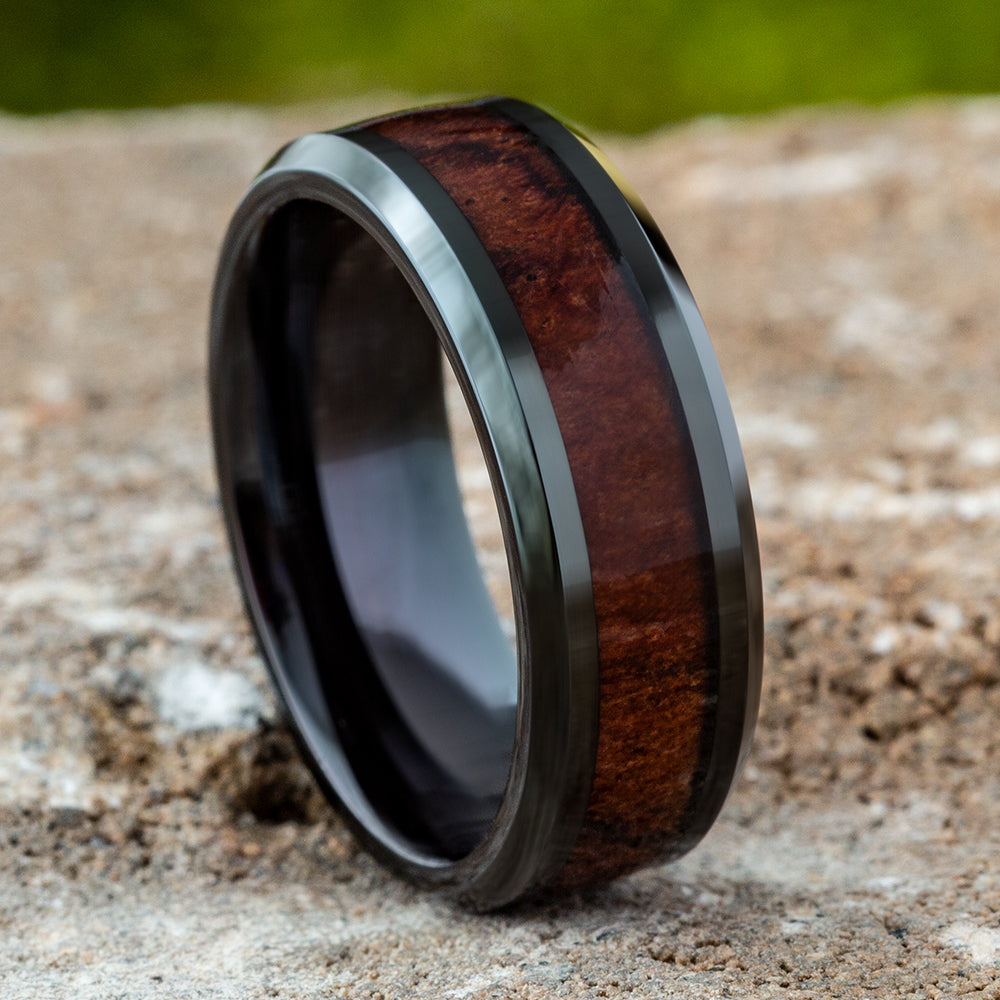 THE MAKER 8mm Cobalt Black Benchmark men's wedding band