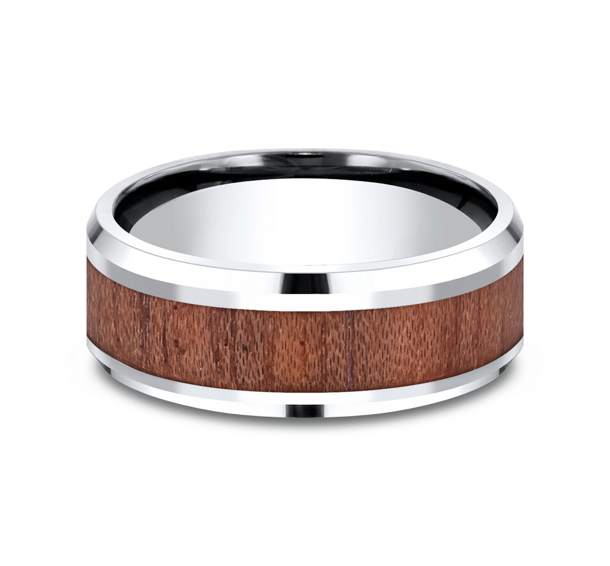 THE MAKER 8mm Cobalt White Benchmark men's wedding band