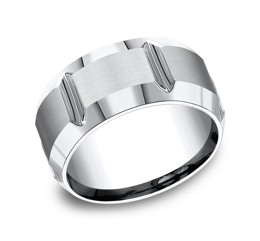 THE BARBARIAN 10mm Cobalt White Benchmark men's wedding band
